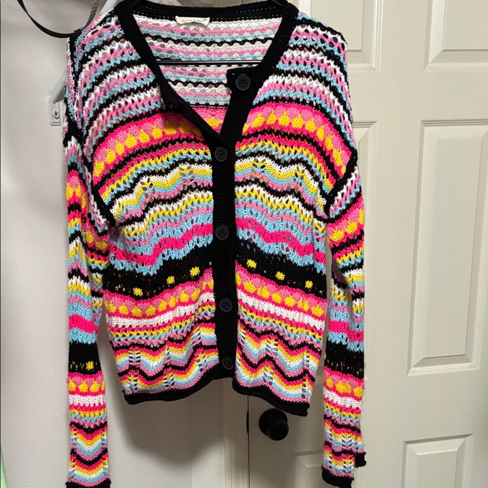 NWOT Colorful Striped Women's Sweater